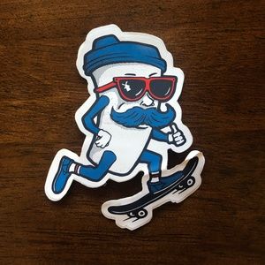 Dutch Brothers Sticker - Coffee Skateboarder